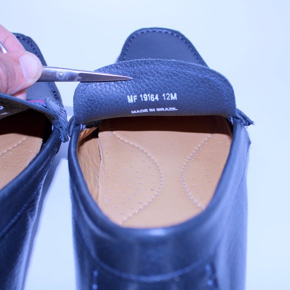 Mercanti Fiorentini Men's Navy/Red Stripe Ribber Driver Moccasins Loafer… - Picture 6 of 8